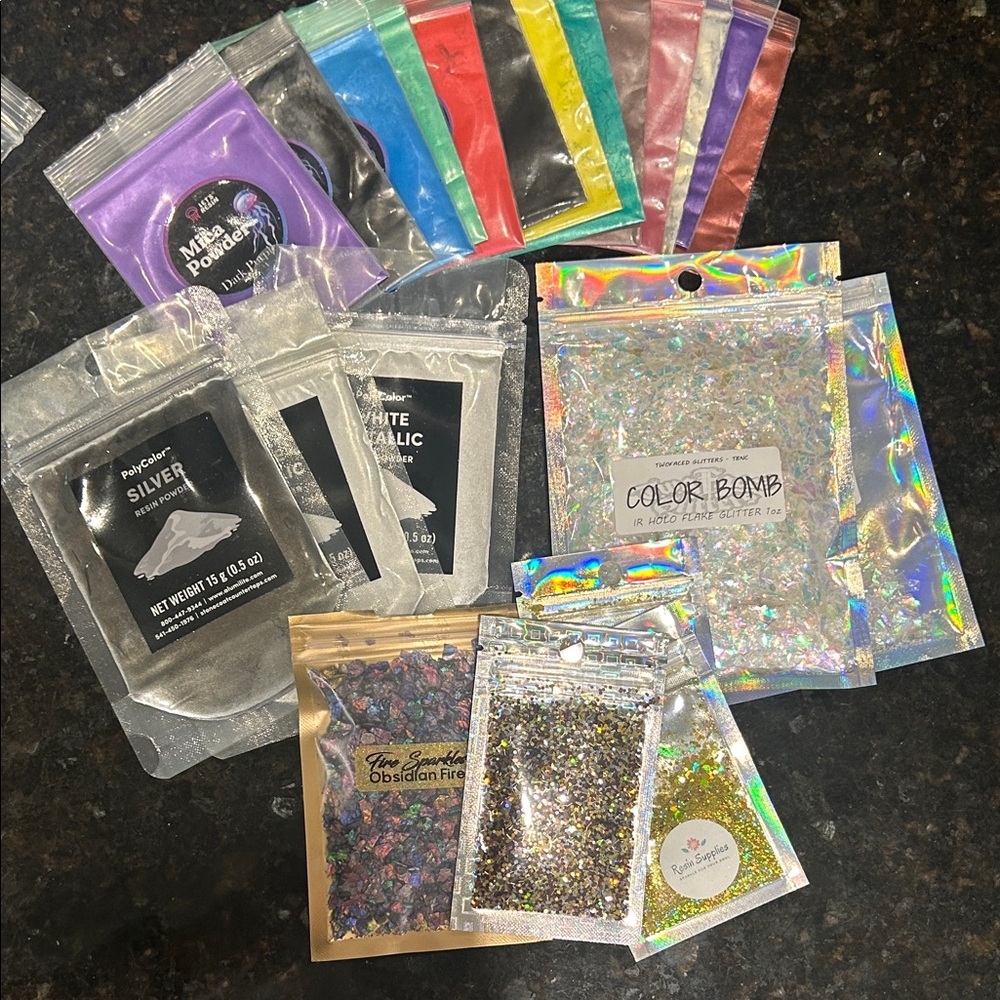 Colorful Glitter and Powder Set